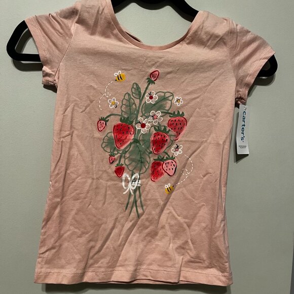 New Carter's OEKO-TEX® STANDARD Pink Graphic Tee - Picture 1 of 3